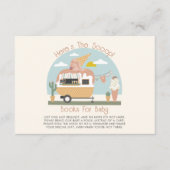 アイスクリームライトピンク赤ちゃんシャワー予約リクエスト エンクロージャーカード (正面)