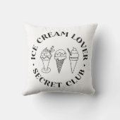 アイスクリームラバーシークレットクラブキッズ子供部屋 クッション (裏面)
