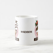 アイスクリームラバー名前をカスタムするマグ コーヒーマグカップ (中央)