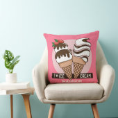 アイスクリームラバー名前をカスタムする&カラー装飾用クッション クッション (椅子)