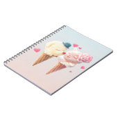 アイスクリームラブノート ノートブック (左側)