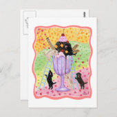 アイスクリームラブラドール ポストカード (正面/裏面)