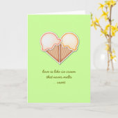 アイスクリームラブ カード (黄色い花)