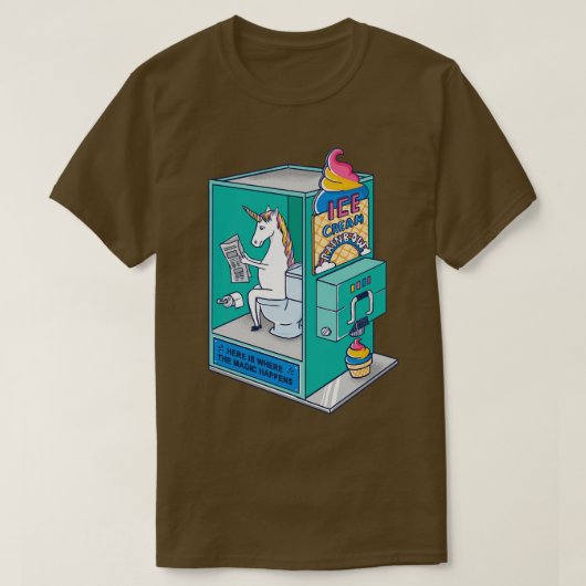 アイスクリームレインボー Tシャツ (デザイン正面)
