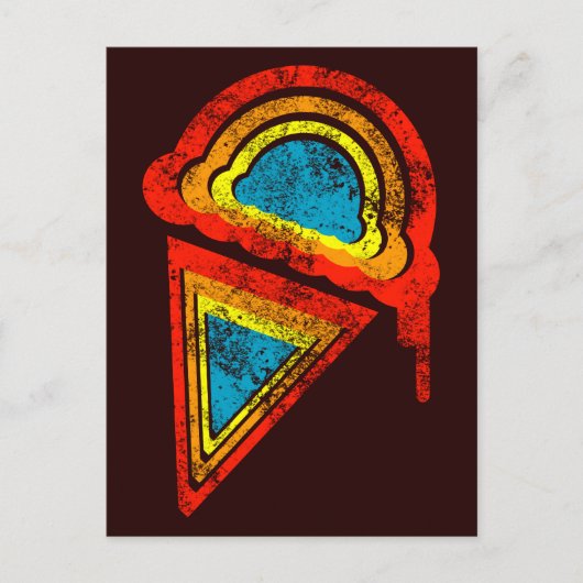 アイスクリームレトロドリップ ポストカード (正面)