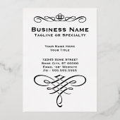 アイスクリームレトロドリップ 箔招待状 (裏面)