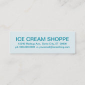 アイスクリームロイヤリティカード(レトログレード) ロイヤリティカード (裏面)