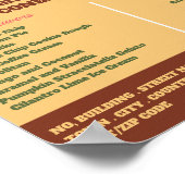 アイスクリームロゴ、アイスクリームパーラー広告ズ ポスター (角)