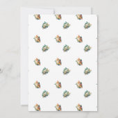 アイスクリームワッフルスクープ性別リビールとは 招待状 (裏面)