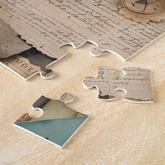 アイスクリームヴィンテージコラージュ ジグソーパズル (側面)