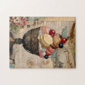 アイスクリームヴィンテージコラージュ ジグソーパズル (横)