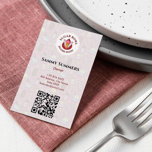 アイスクリーム事業 | おいしいデザートの味 名刺