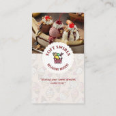 アイスクリーム事業 | おいしいデザートクリーム 名刺 (裏面)