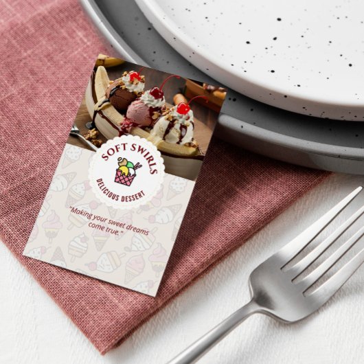 アイスクリーム事業 | おいしいデザートクリーム 名刺