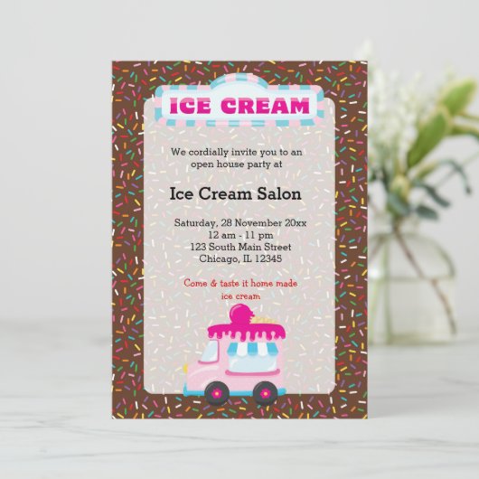 アイスクリーム事業 招待状 (スタンド正面)