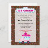 アイスクリーム事業 招待状 (正面/裏面)