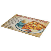 アイスクリーム付きアップルパイレシピ カッティングボード (角)