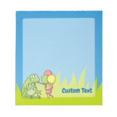 アイスクリーム付きカエルメモ帳 ノートパッド (正面)