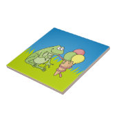 アイスクリーム付きカエル タイル (側面)