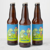 アイスクリーム付きカエル ビールラベル (ボトル)