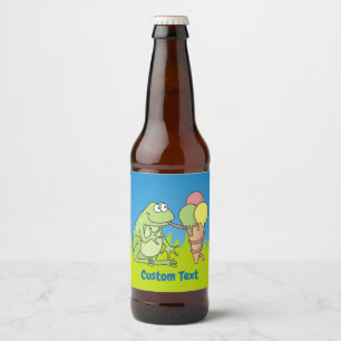 アイスクリーム付きカエル ビールラベル