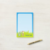 アイスクリーム付きカエル ポストイット (デスク上)