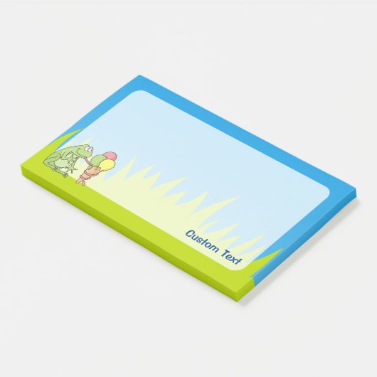 アイスクリーム付きカエル ポストイット (アングル)