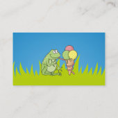 アイスクリーム付きカエル 名刺 (裏面)