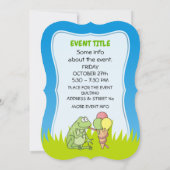 アイスクリーム付きカエル 招待状 (裏面)