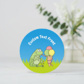 アイスクリーム付きカエル 招待状 (スタンド正面)