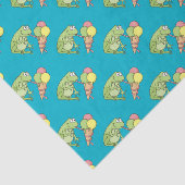 アイスクリーム付きカエル 薄葉紙 (詳細)