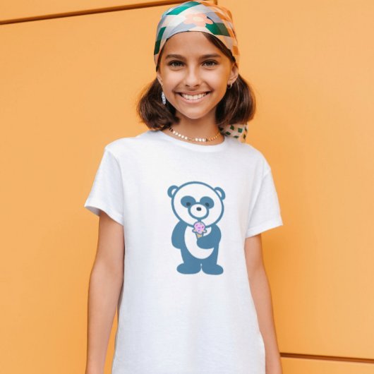 アイスクリーム付きパンダ Tシャツ