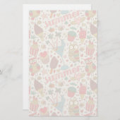 アイスクリーム付き夏の模様 便箋 (正面/裏面)