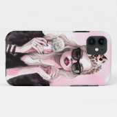 アイスクリーム付き水彩ファッションガール Case-Mate iPhoneケース (裏面(横))