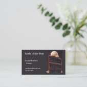 アイスクリーム付き3層チョコレートケーキ 名刺 (スタンド正面)