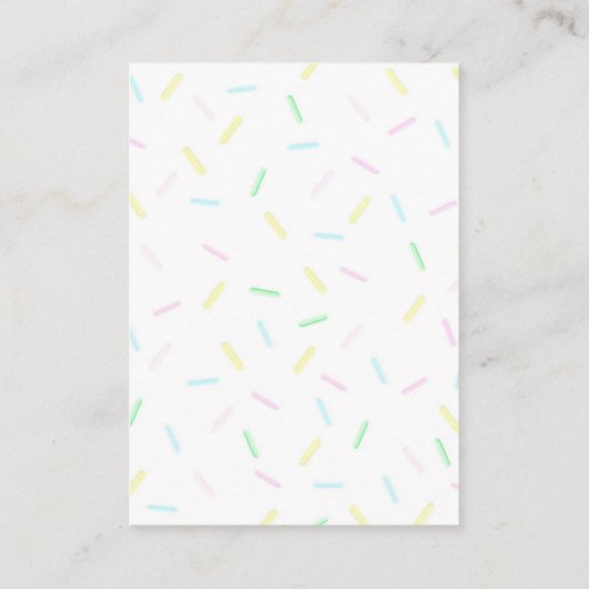 アイスクリーム何枚のキスブライダルゲーム エンクロージャーカード (裏面)