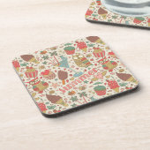 アイスクリーム入りの夏模様 コースター (左側)