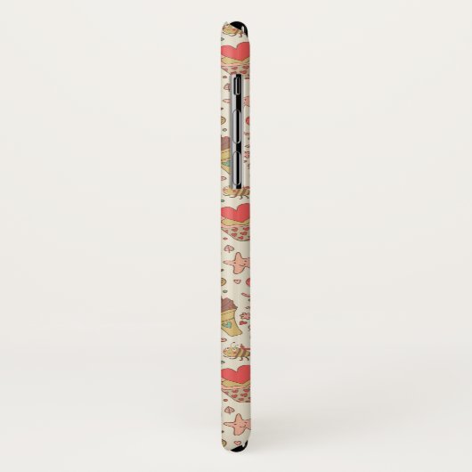 アイスクリーム入りの夏模様 Case-Mate iPhoneケース (裏面/左)