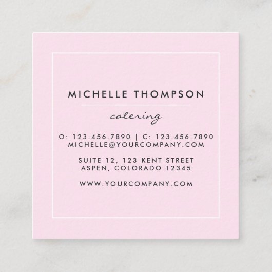 アイスクリーム名刺 スクエア名刺 (裏面)