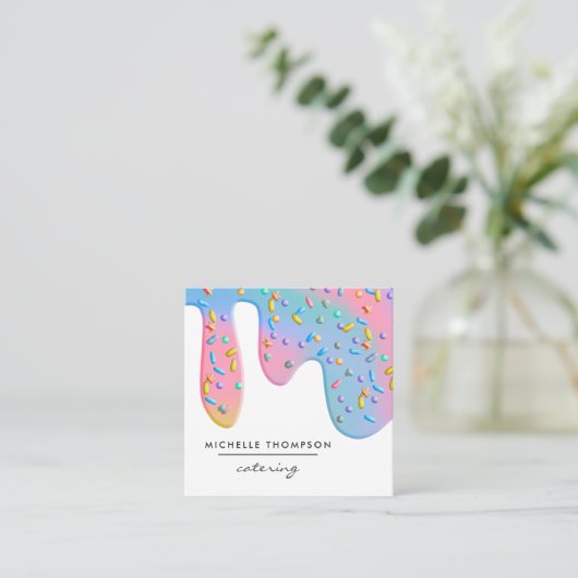 アイスクリーム名刺 スクエア名刺 (スタンド正面)