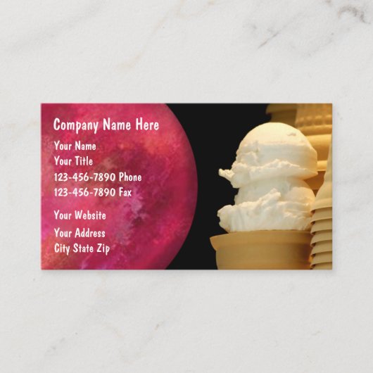 アイスクリーム名刺 名刺 (正面)