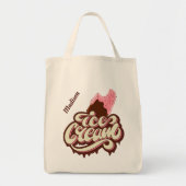 アイスクリーム名前をカスタムするのトートバッグ トートバッグ (正面)