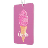 アイスクリーム名前をカスタムする車のエアーフレッシュナー カーエアーフレッシュナー (左)