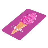 アイスクリーム名前をカスタムする&カラーマグネット マグネット (左側)