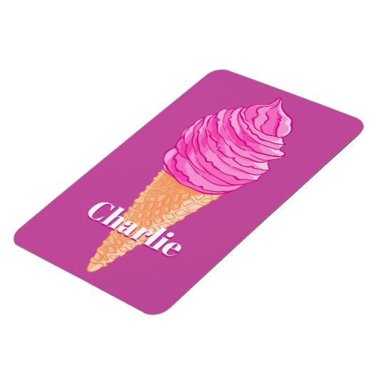 アイスクリーム名前をカスタムする&カラーマグネット マグネット (左側)