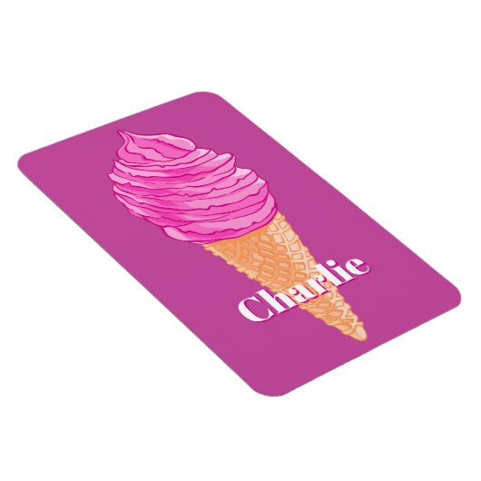 アイスクリーム名前をカスタムする&カラーマグネット マグネット (右側)