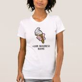 アイスクリーム売り場のアイスクリームTシャツ Tシャツ (正面)