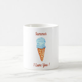 アイスクリーム大好きかわいいサマーマグカップ コーヒーマグカップ