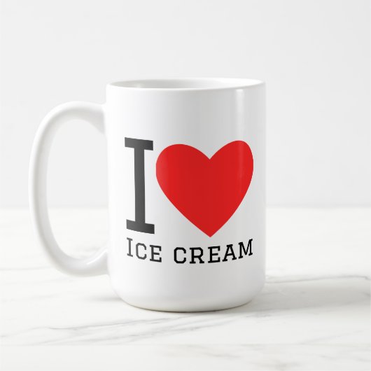アイスクリーム大好き コーヒーマグカップ (左)