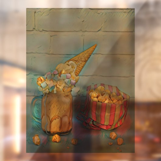 アイスクリーム好きのギフト ウィンドウサイン (シート2)